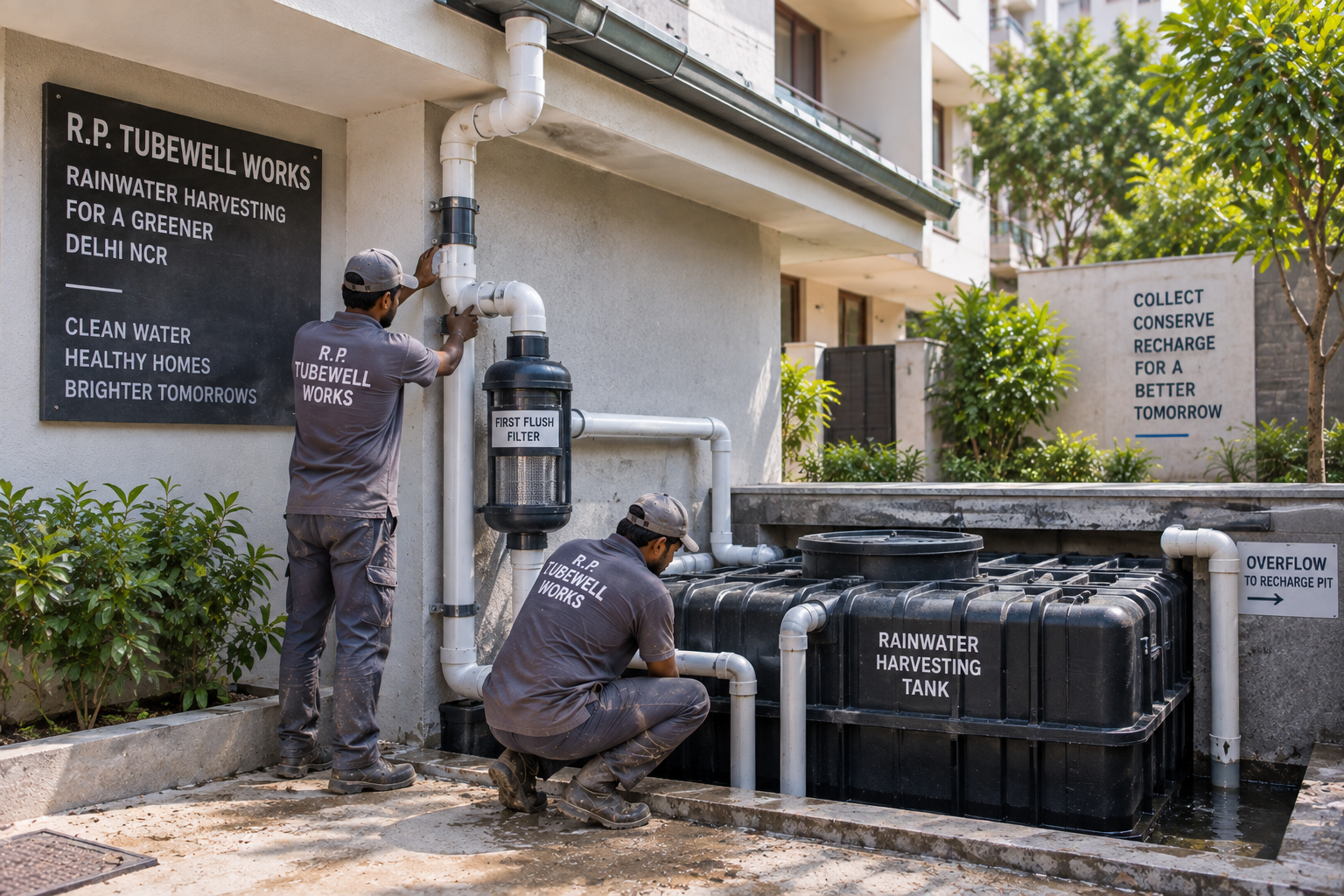 Rainwater harvesting unit
